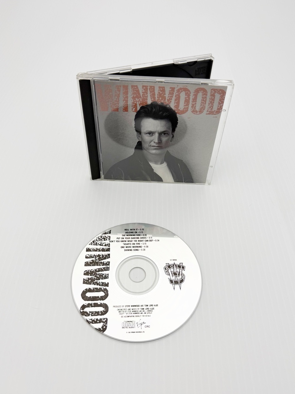 Vintage 1988 Virgin Steve Winwood Roll With It Audio Music CD